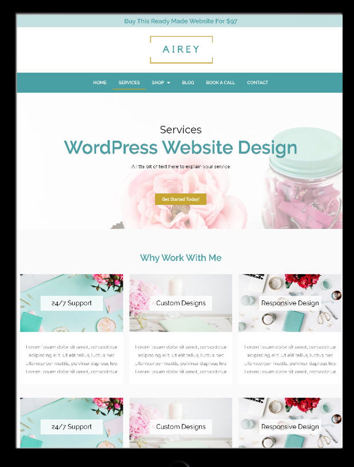 Wordpress Theme Pre Built Website, Custom Ecommerce Website, Online ...