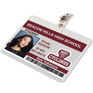 Teen Wolf TV Show, Kira Yukimura Beacon Hills High School ID Card, Badge Cosplay Costume Name Tag