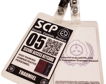 Wearable SCP badge by Viridi