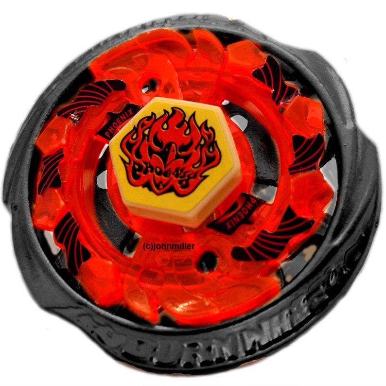 Custom Painted BLACK Beyblade Burn Fireblaze Phoenix BOOSTER BB-59-B