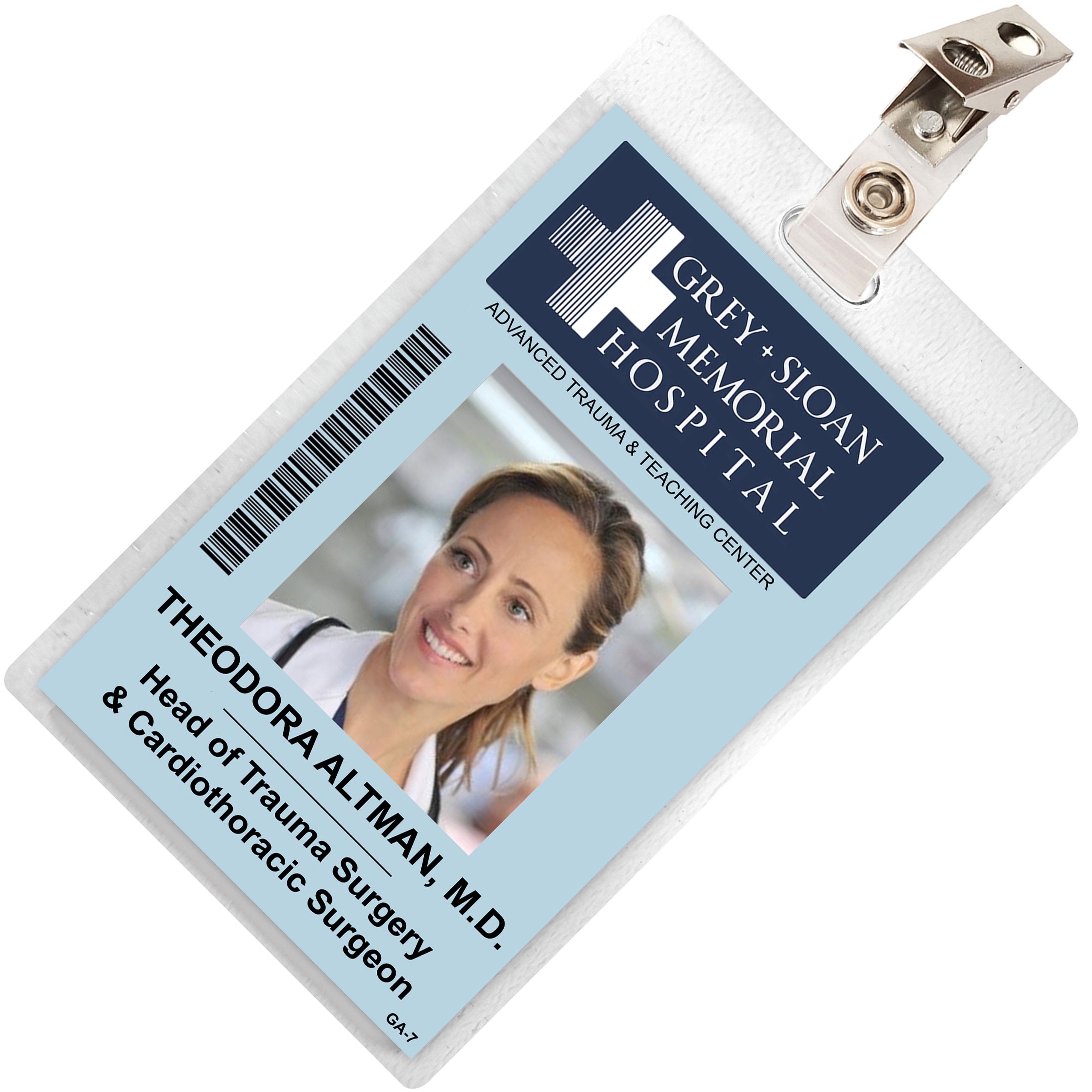 Grey's Anatomy Theodora TEDDY ALTMAN Sloan Memorial Hospital ID Badge ...