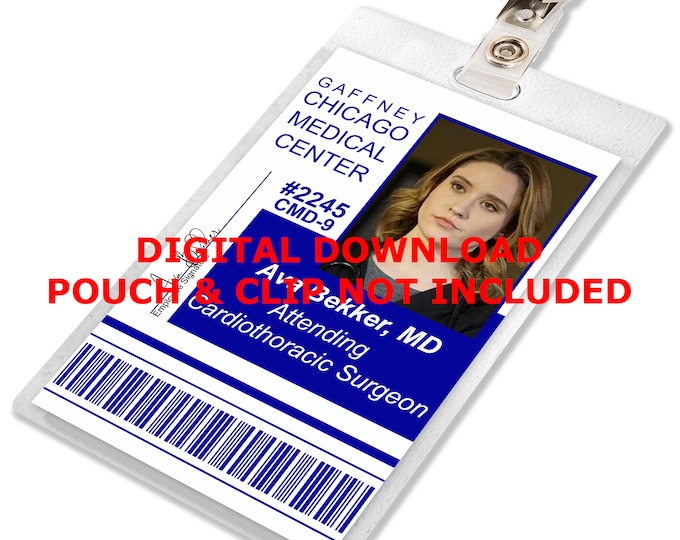 Grey's Anatomy MARK SLOAN Seattle Grace Hospital ID Badge Etsy