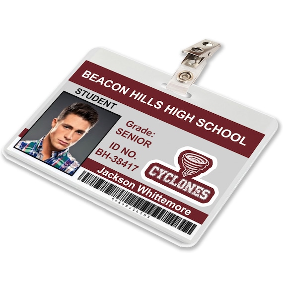 Teen Wolf TV Show, Jackson Whittemore Beacon Hills High School ID