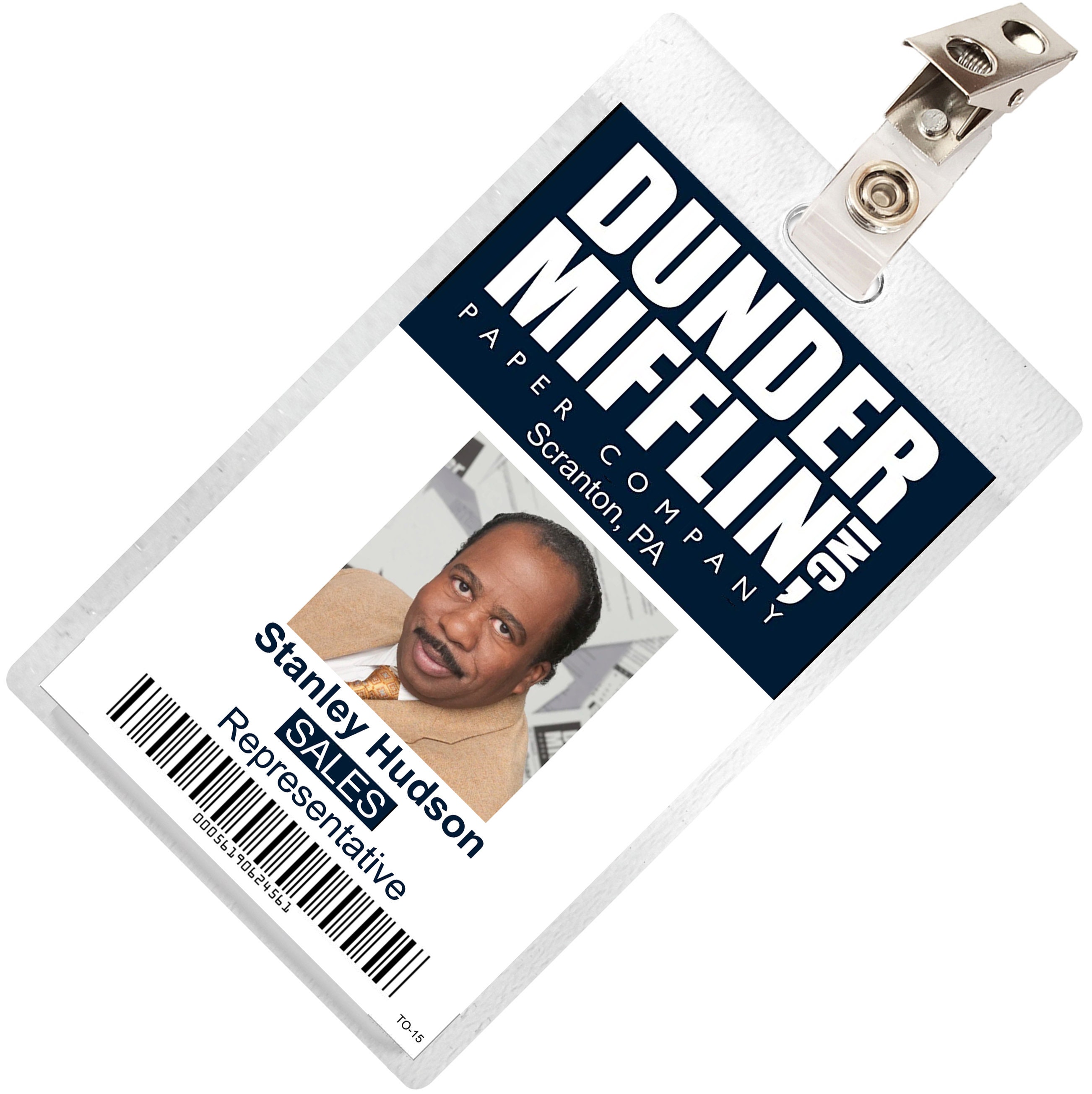 The Office Stanley Hudson Dunder Mifflin ID Badge Cosplay | Etsy