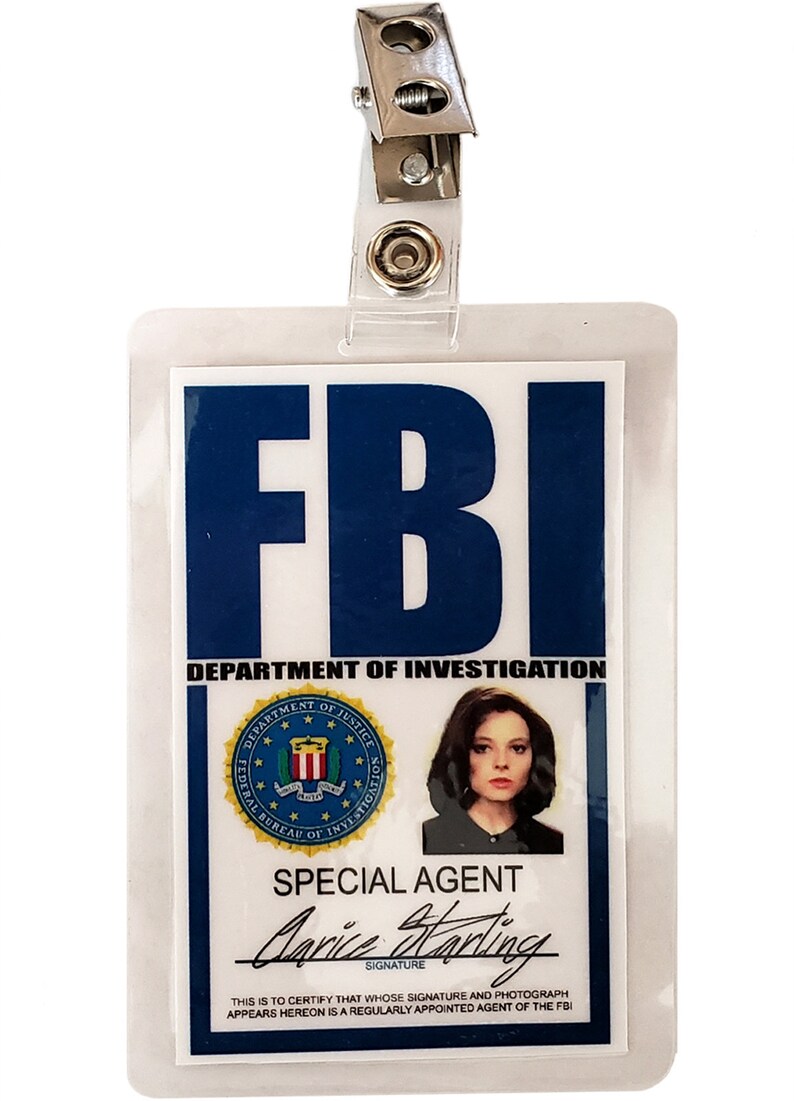 Silence Of The Lambs Hannibal Clarice Starling ID Badge Prop | Etsy