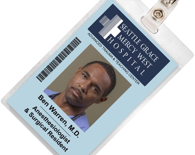 Grey's Anatomy LEXIE GREY Seattle Grace Hospital ID Badge Etsy