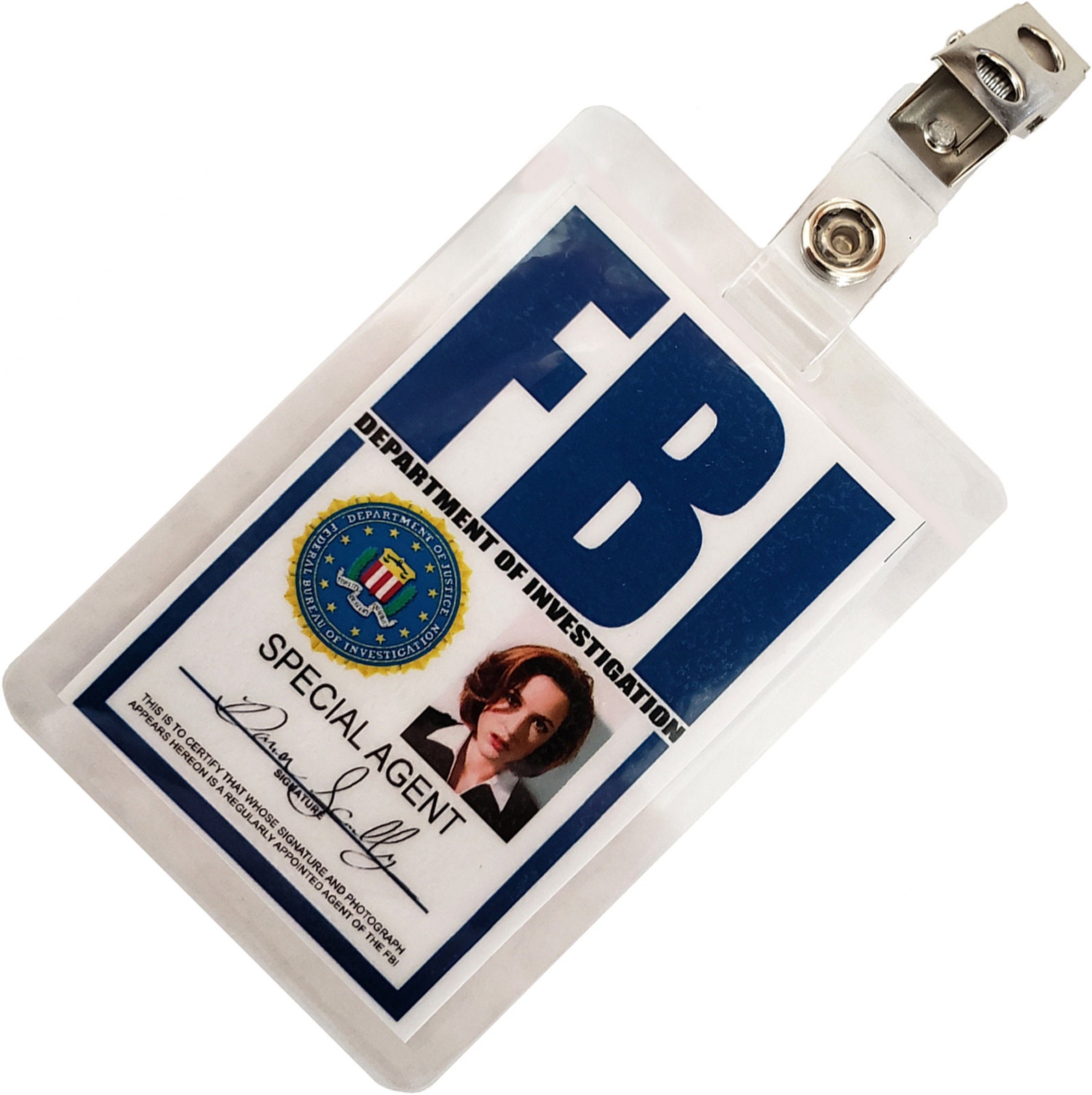 FBI Special Agent's Daughter Wallet w/Antique 1-inch Pin