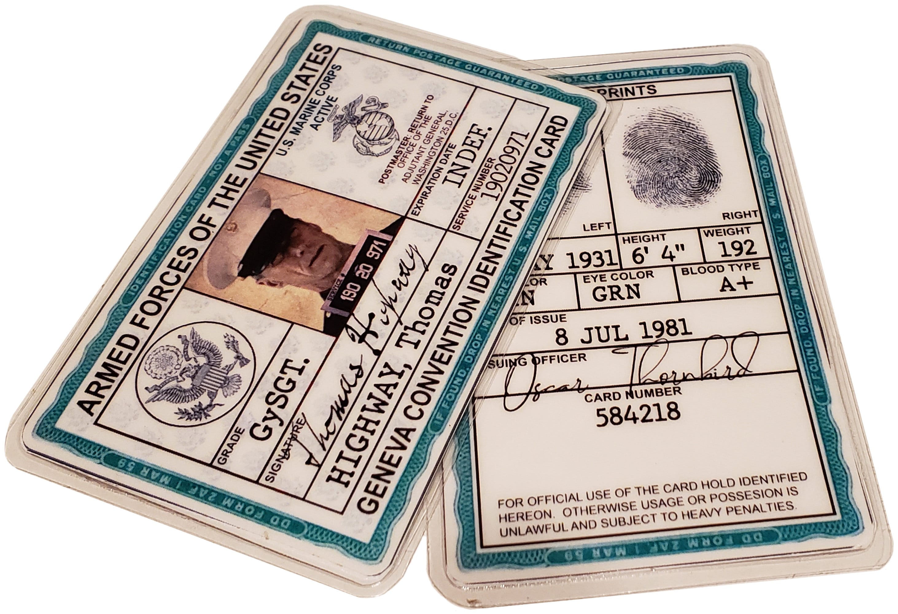Fake Marine Corps Ids