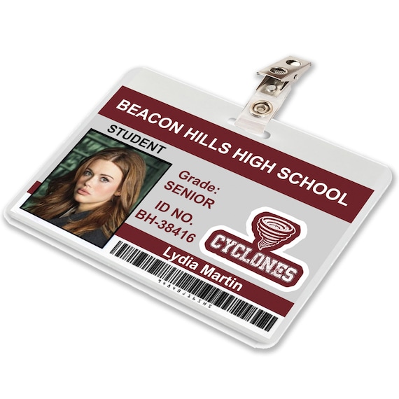 Teen Wolf Tv Show Lydia Martin Beacon Hills High School Id Etsy