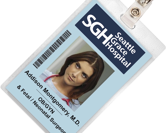 Grey's Anatomy LEXIE GREY Seattle Grace Hospital ID Badge Etsy