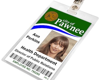Burt Macklin FBI Parks and Recreation ID Badge Card Cosplay - Etsy