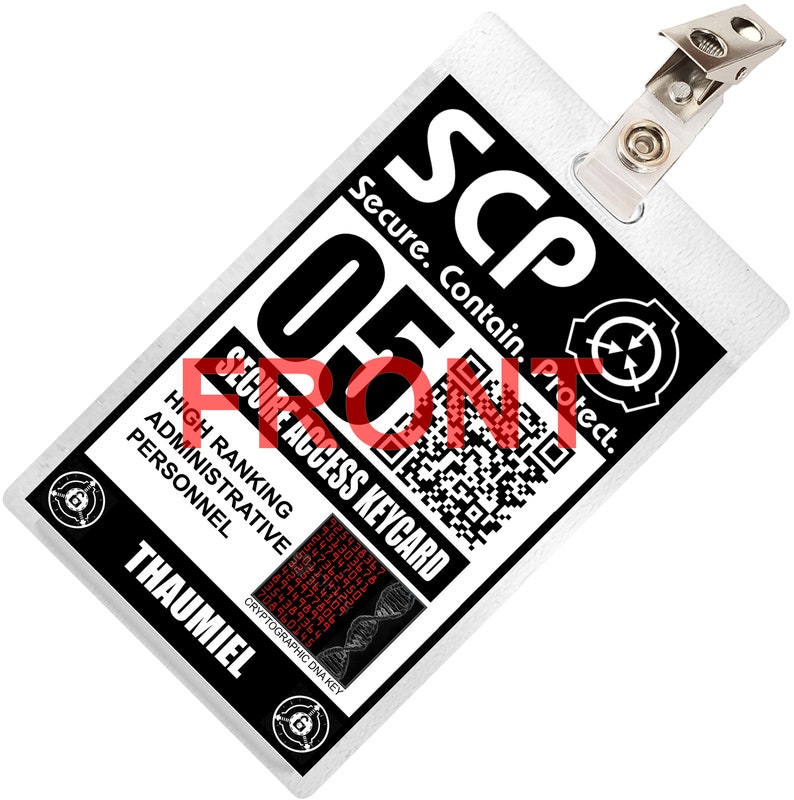 SCP Foundation Secure Access Keycard ID Card Badge Cosplay Costume Name scp-foundation-secure-access-keycard-id-card-badge-cosplay-costume-name