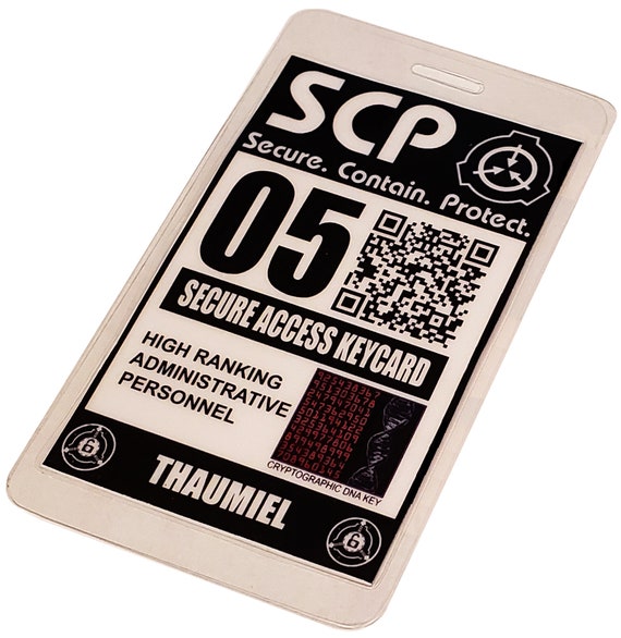 SCP ID Card - Customize Yours Now - SCP Foundation ID Card