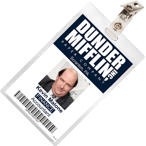 The Office Kelly Kapoor Dunder Mifflin ID Badge Cosplay - Etsy