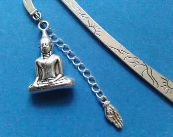 Buddha BOOKMARK (silver finish)