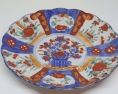 Antique late 19th C Clobbered Imari style Chinese plate