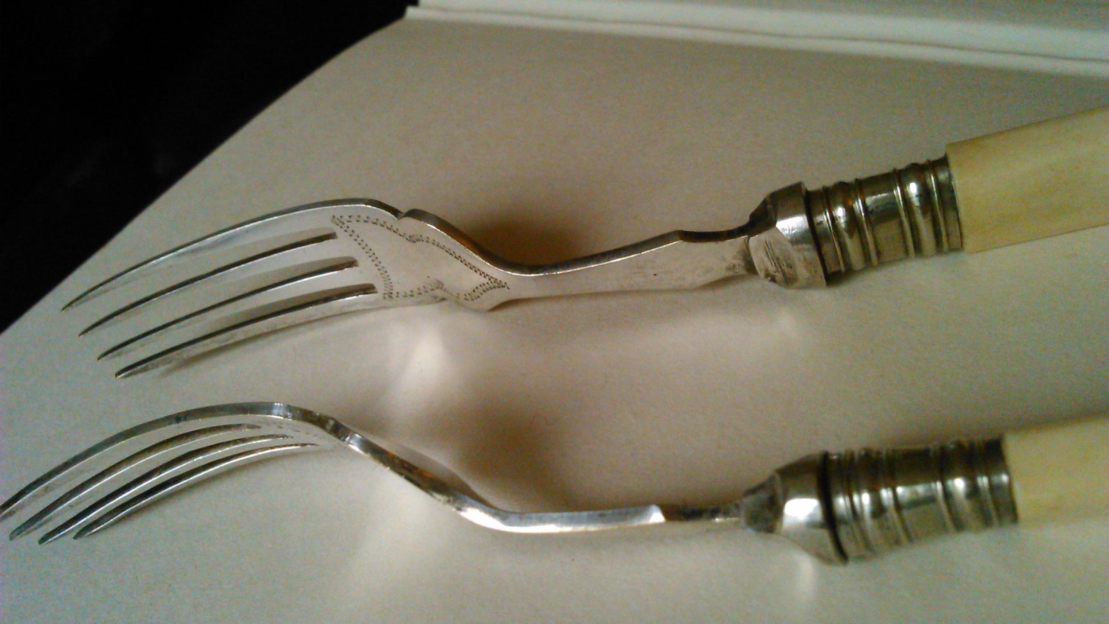 Antique Forks Engraved decoration Etsy