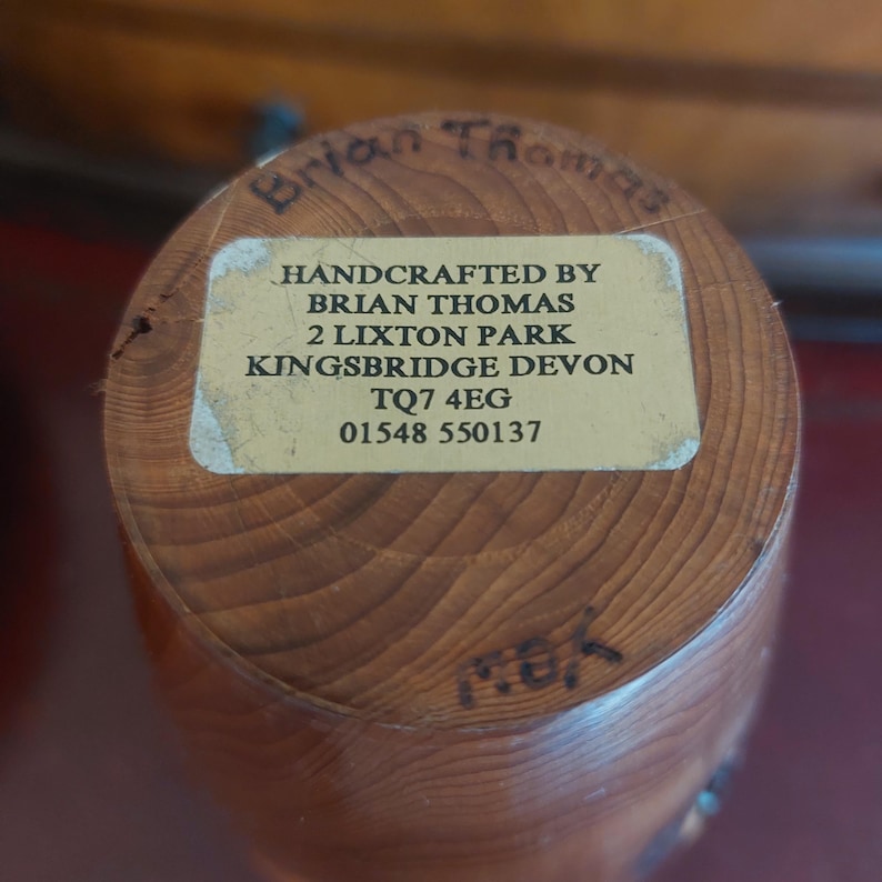 Freeform Yew wood vase hand made by Brian Thomas image 3