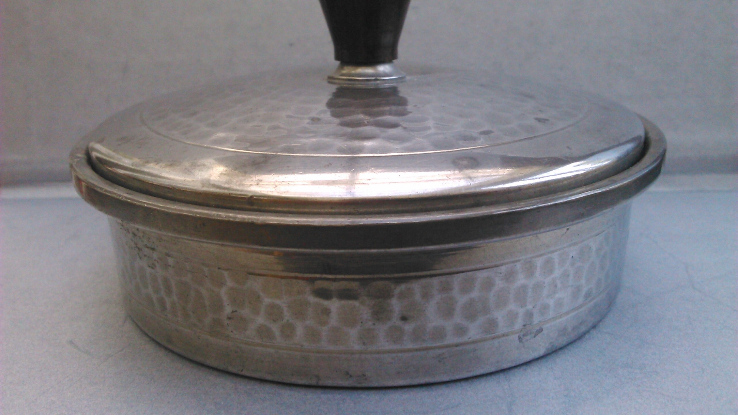 Knighthood Old English Pewter Lidded Hammered Trinket Dish Etsy