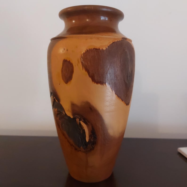 Freeform Yew wood vase hand made by Brian Thomas image 1