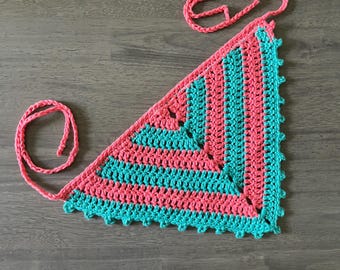 Hair bandana | Crochet bandana | summer bandana | bandana for hair | cottage aesthetic | brat summer | girly bandana