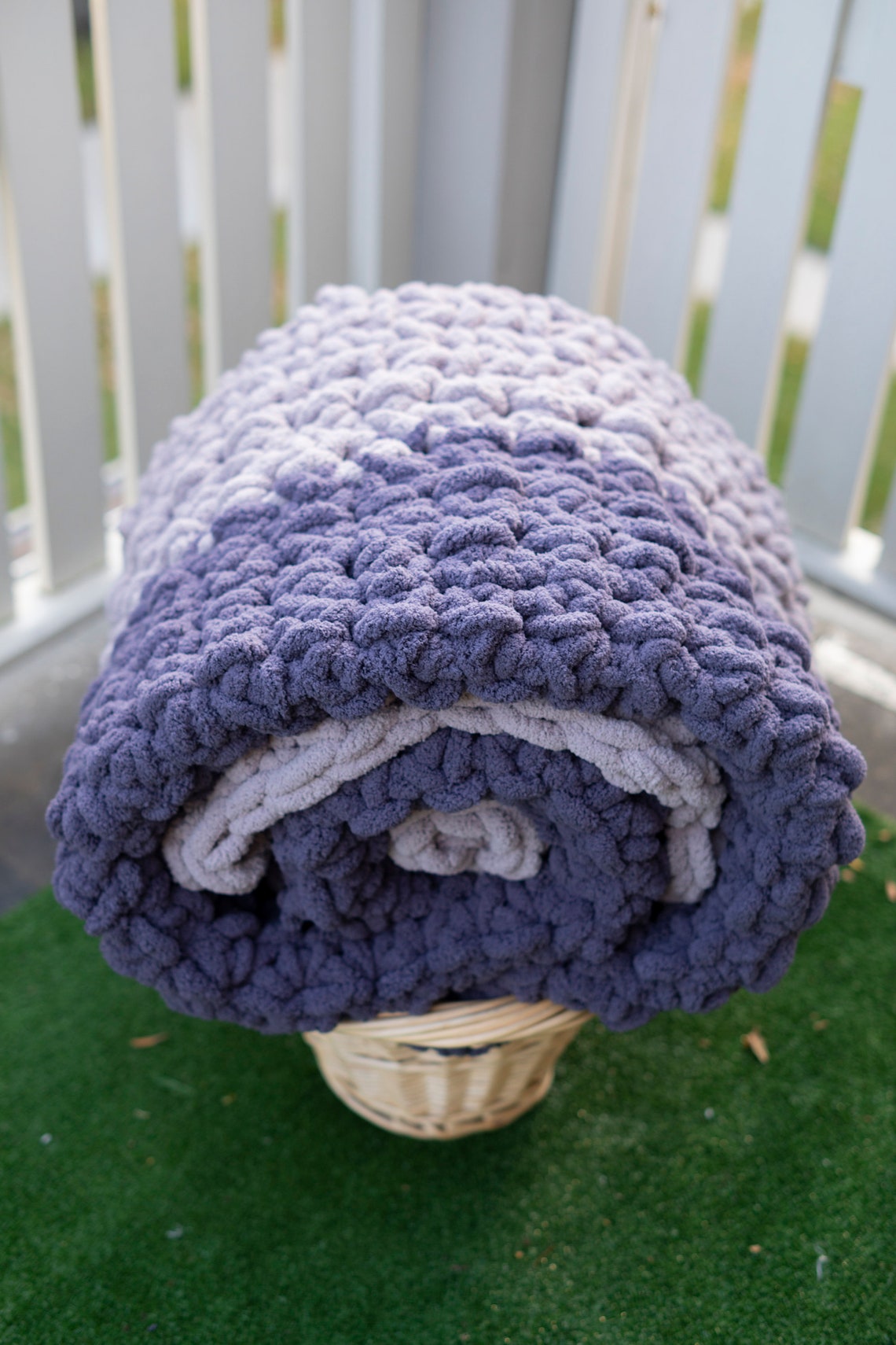 Super Chunky HandCrochet Blanket very warm Etsy