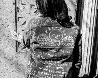 ◆25SS GOTTER GALLERY GEM GOTHIC DENIM HOOD JACKET◆ GEM GOTHIC DENIM HOOD JACKET_BL - GOTTER GALLERY | 60