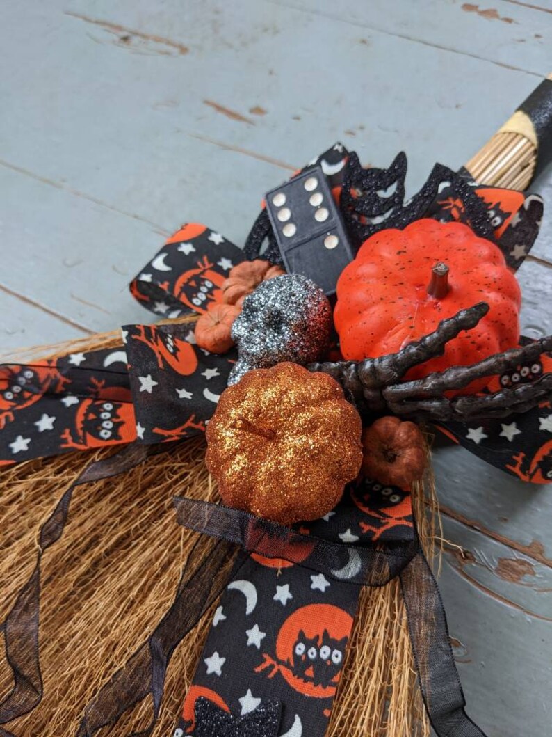 Vintage Witch Style Mini Broom Halloween Door Hanger - Etsy