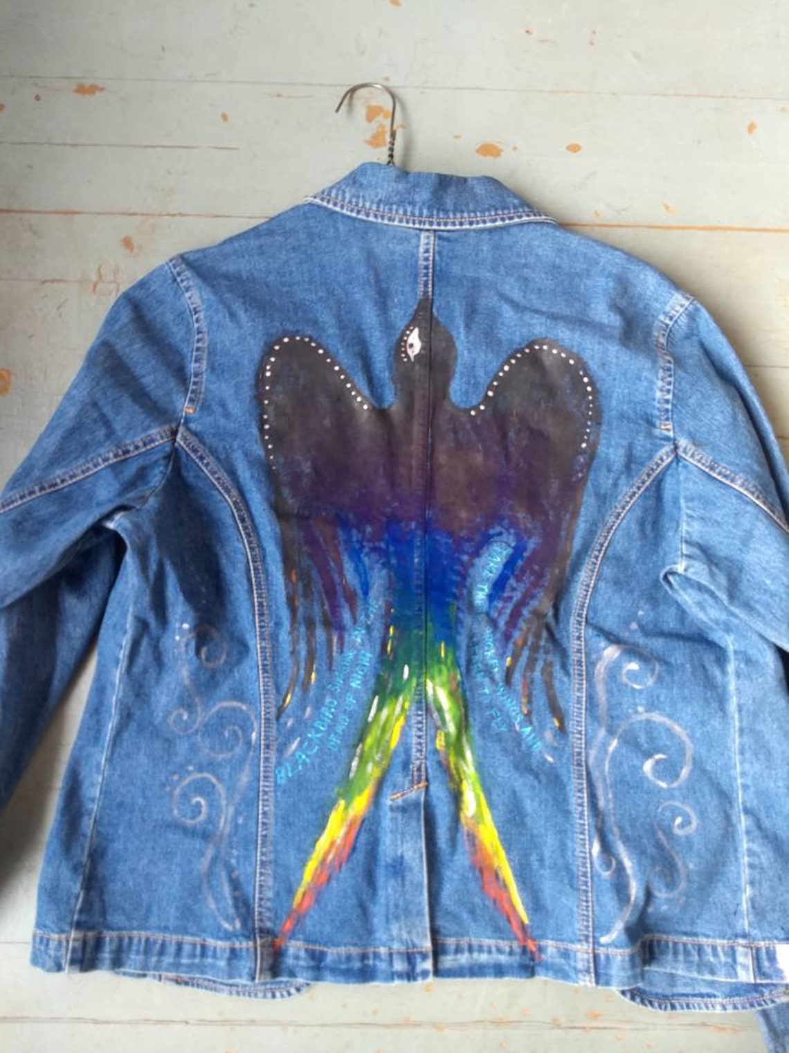 Original Hand Painted Blackbird Singing in the Dead of Night - Etsy