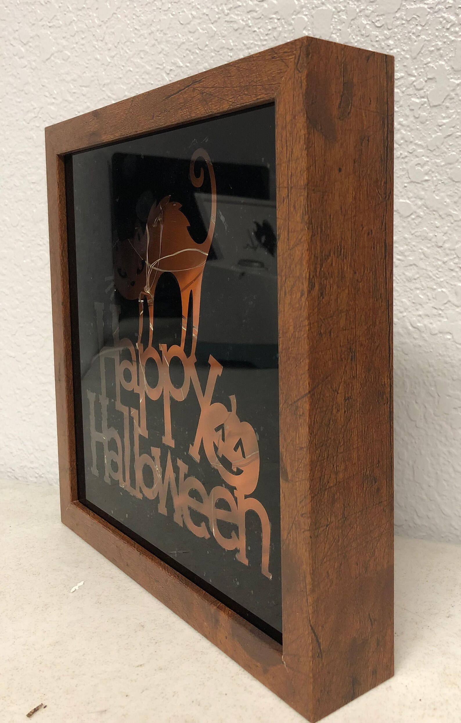 Halloween Light Shadow Box Etsy
