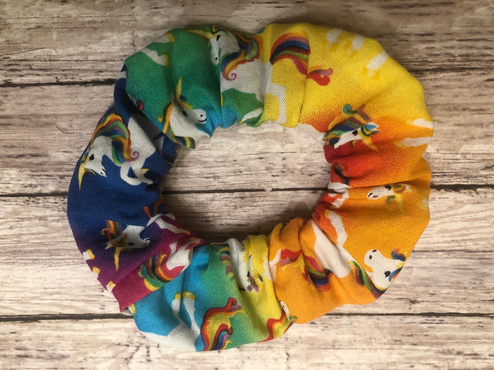 Rainbow Unicorn Scrunchie Galaxy Unicorn Hair Scrunchie Etsy