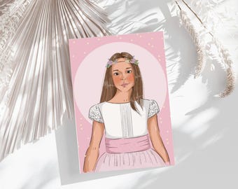 Custom Family Portrait from Photo, Personalized Illustration, Digital Portrait Print, Best Friend Gift, Portrait Painting