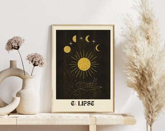 Solar eclipse, eclipse art, solar eclipse print, eclipse souvenir, solar eclipse art, great american eclipse