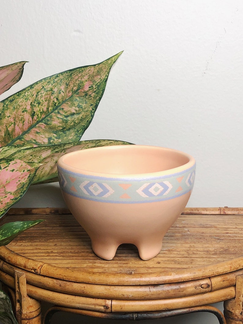 Vintage Pink Treasure Craft Bowl Pink Home Decor Southwest Etsy