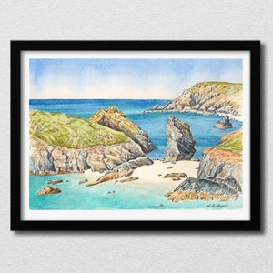 Kynance Cove Cornwall, Cornwall Beach Print, Cornwall Art Print, Lizard Peninsula Print, Cornwall Gift Idea, Cornish Beach Print