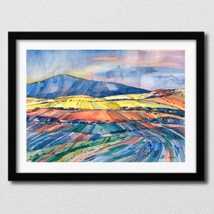 Perthshire Scotland Print, Scotland Wall Art, Scotland Landscape Print, Scotland Artwork, Scotland Print Wall Art, Scotland Watercolour