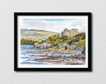 Culzean Castle Ayrshire print, Scotland Ayrshire Print, Scotland castle print, Scotland Print Wall Art, Scotland Landscape Print