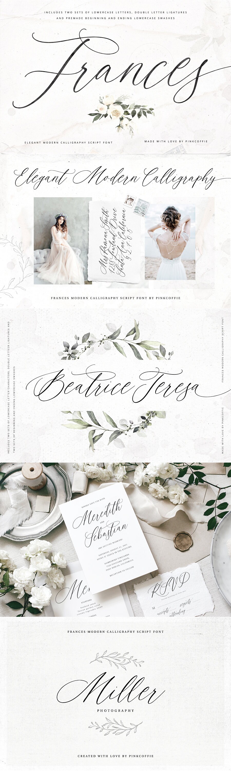 Script Font Bundle, Wedding Font Bundle, Modern Calligraphy Font Bundle ...