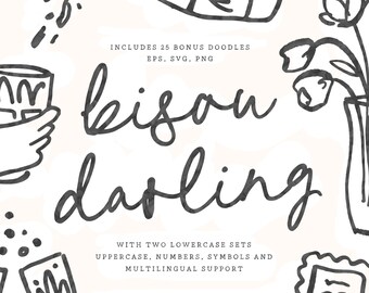 Whimsical Wedding Font, Handwritten Script Font, Brush Script Font, Brush Font, Invitation Font, Cursive Font, Canva Font, Procreate Font