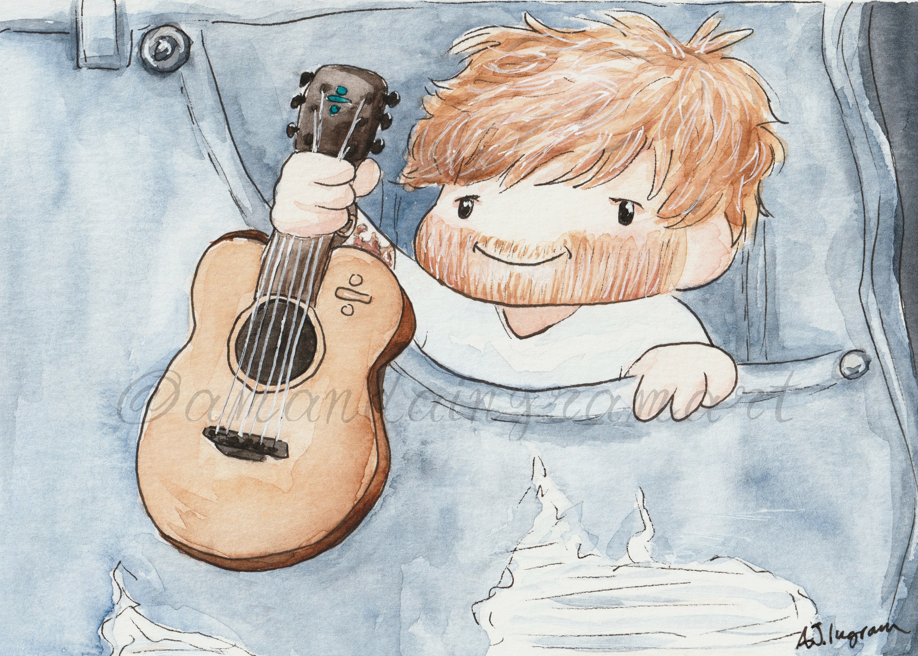 Ed Sheeran Fanart Print Etsy 日本