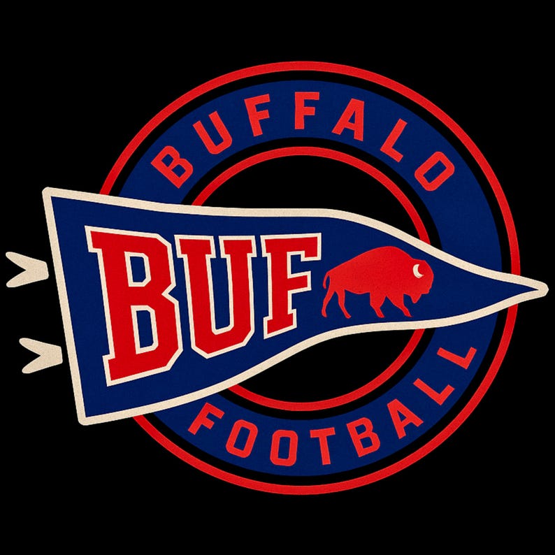 Vintage Buffalo Football PNG - Etsy