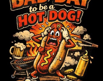 Es ist ein schlechter Tag, um ein Hotdog zu sein