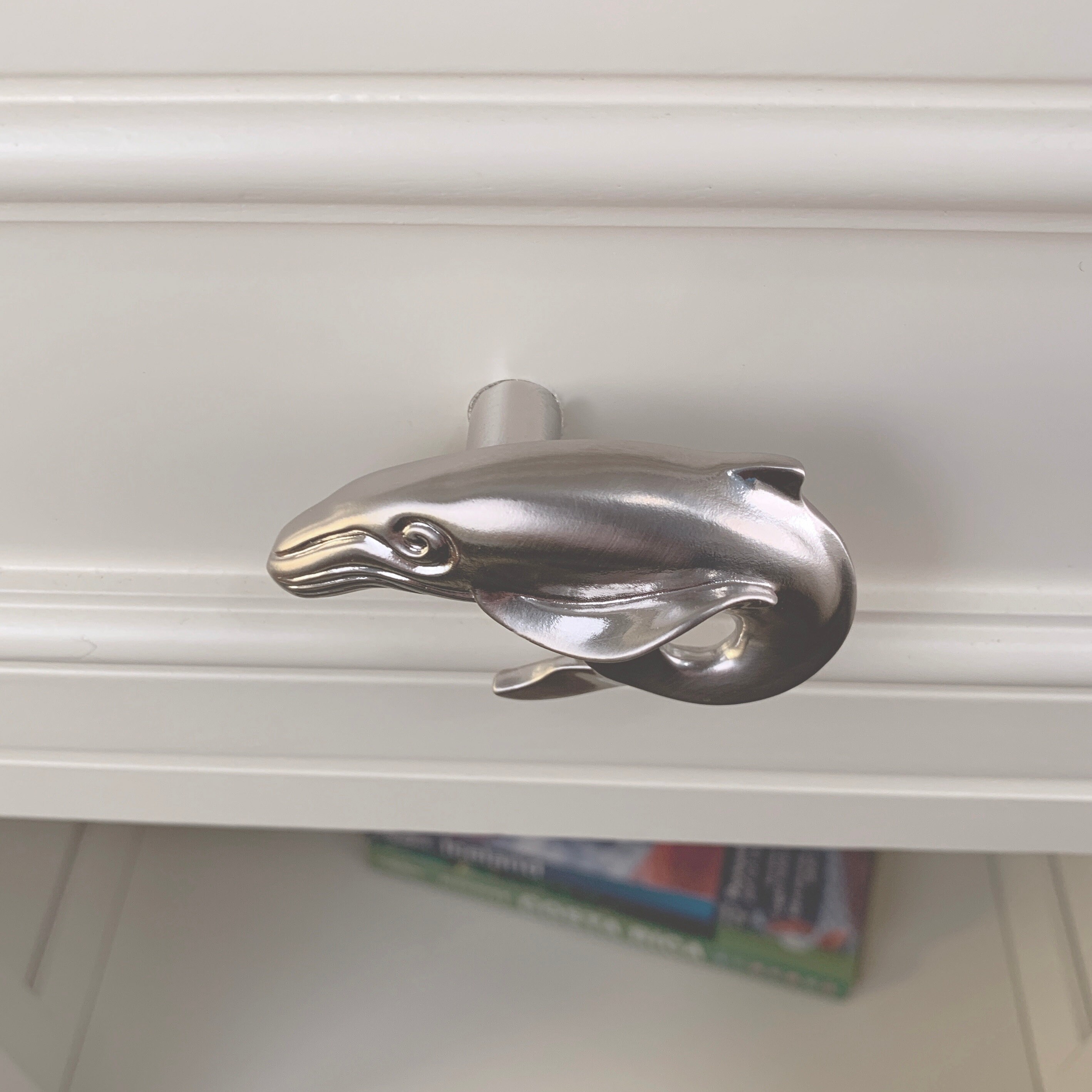 Whale Drawer Pulls and Knobs Whale Handles Nautical Pulls Etsy