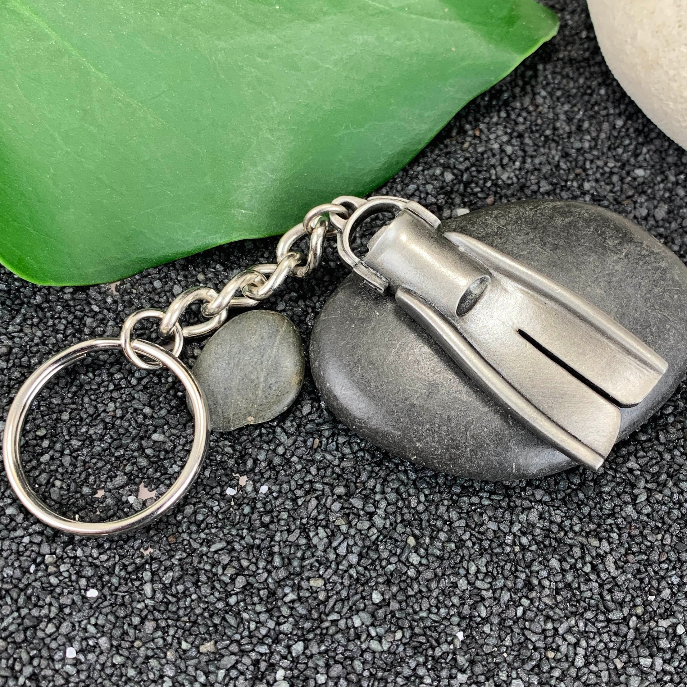 Diving Keychain for Men and Women Dive Fin Keychain Big Etsy