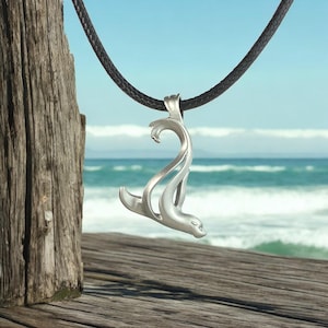 Pewter Sea Lion Necklace: Ocean Lover Gift, Sea Life Jewelry