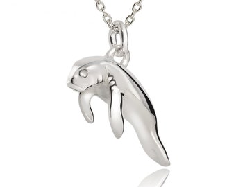 Manatee Necklace With Pendant | 925 Sterling Silver Jewelry