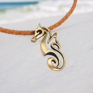 Seahorse Necklaces for Women- Seahorse Jewelry for Girls, Gifts for Seahorse Lovers, Seahorse Charms, Seahorse Necklace Solid Bronze