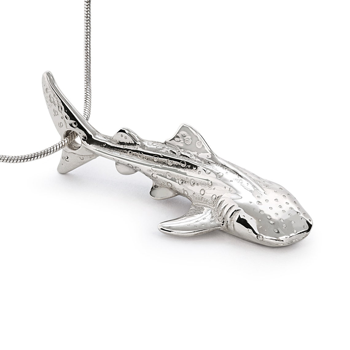 Whale Shark Necklace for Women & Men Sterling Silver Whale Etsy