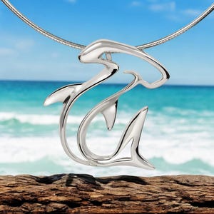 Hammerhead Shark Necklace | 925 Sterling Silver Pendant With Chain