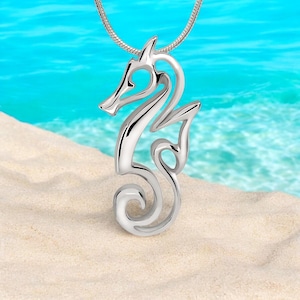 Collares de caballito de mar de plata de ley 925 para mujer, joyas de caballito de mar para mujer, regalos de caballito de mar para mujer, dije de caballito de mar, colgante de caballito de mar